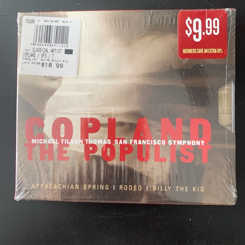 New Music CD Michael Tilson Thomas Aaron Copland The Populist